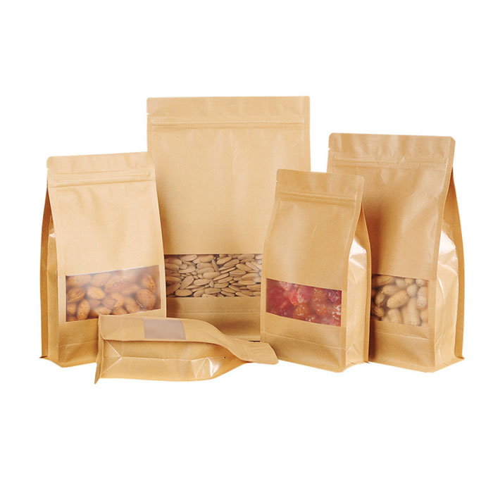 Flat Bottom Kraft Paper Bag